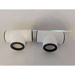 Pool Hose T Splitter - 2 Pack - White And Black